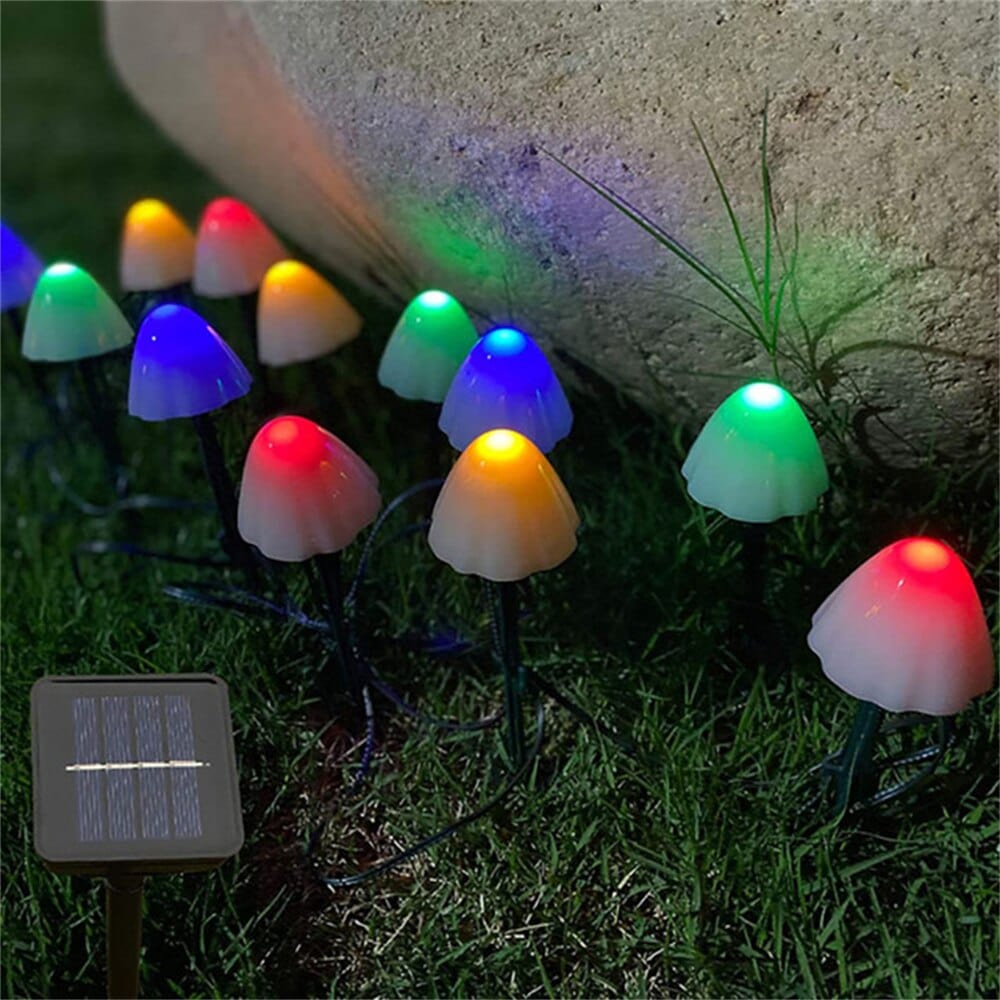 Solarlampa LED Svamp Trädgårdslampor | Veska Multifärgad