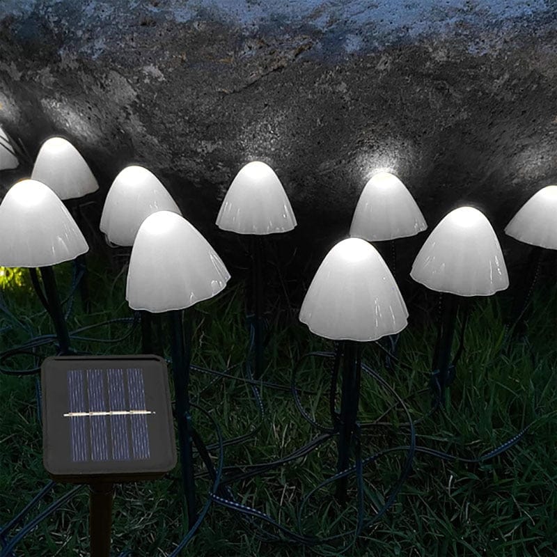 Solarlampa LED Svamp Trädgårdslampor | Veska Vit