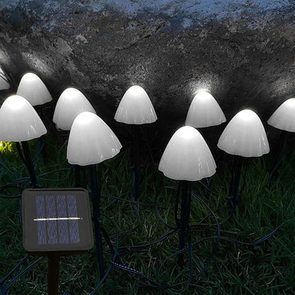 Solarlampa LED Svamp Trädgårdslampor | Veska Vit