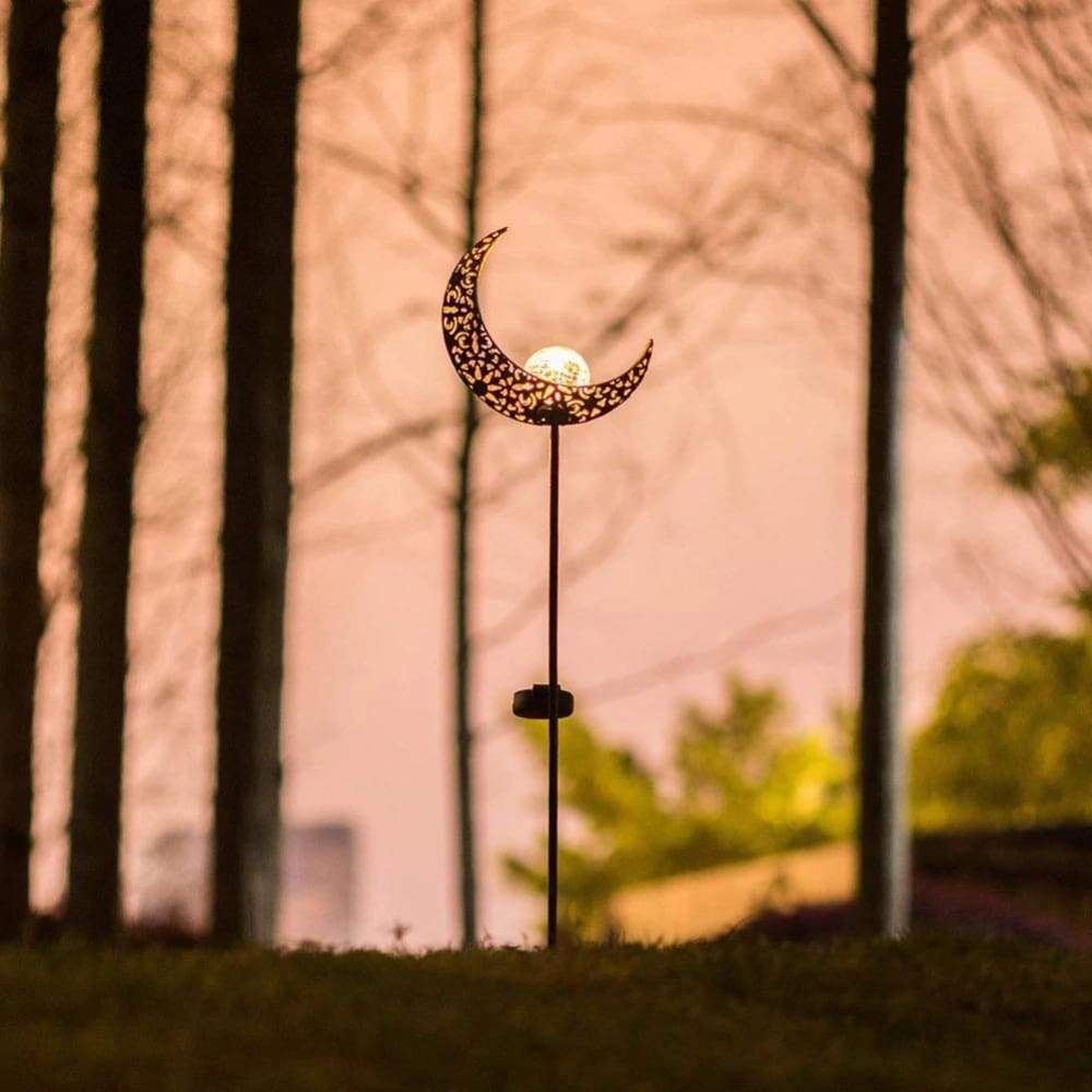 Solenergidriven halvmåne trädgårdslampa | Veska