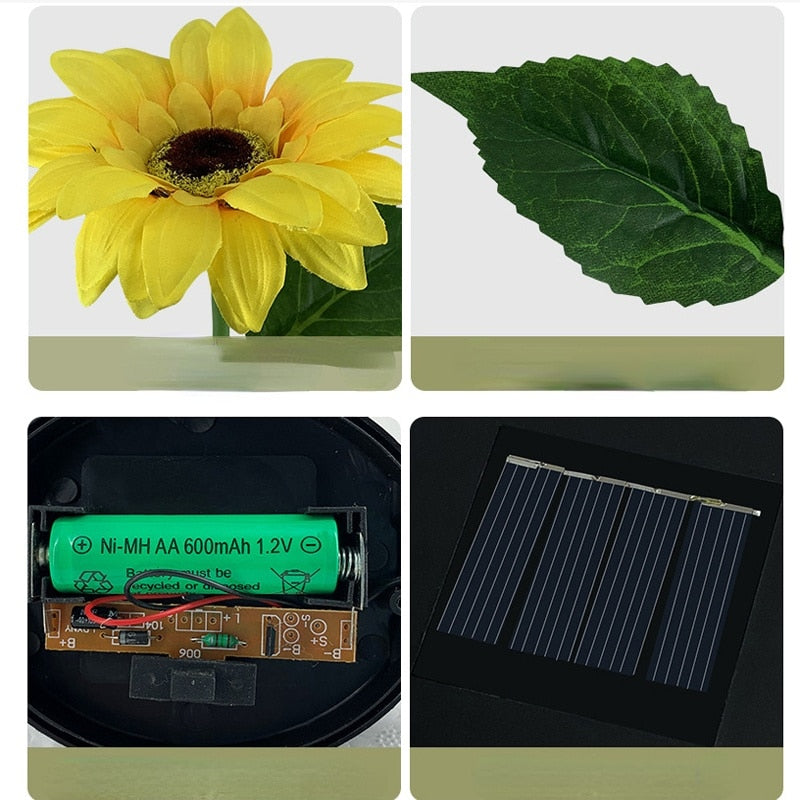 Solros Vattenavvisande Solar LED Trädgårdsbelysning | Veska