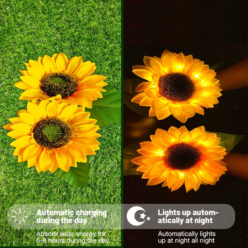 Solros Vattenavvisande Solar LED Trädgårdsbelysning | Veska