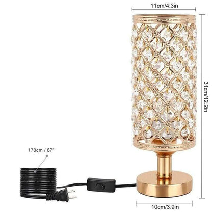 SOLVINA – Strålande Bordslampa | Veska Guld