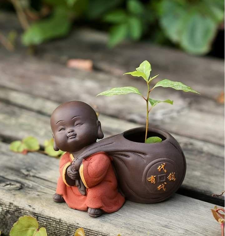 Söt Baby Buddha Blomkruka | Veska