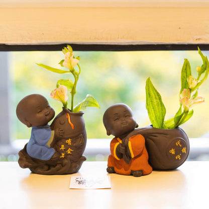 Söt Baby Buddha Blomkruka | Veska