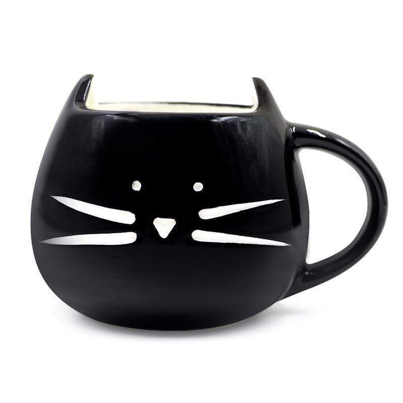 Söt katt kaffekopp med sked | Veska