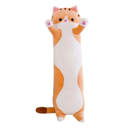 Söt katt mjuk lång katt kuddplush | Veska gul