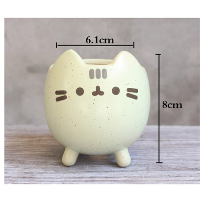 Söt katt succulent växtkruka | Veska