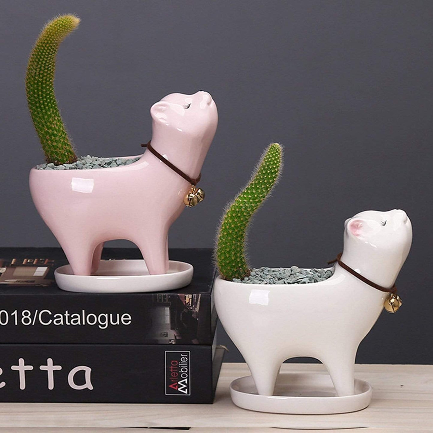 Söt kattplanteringskruka | Veska