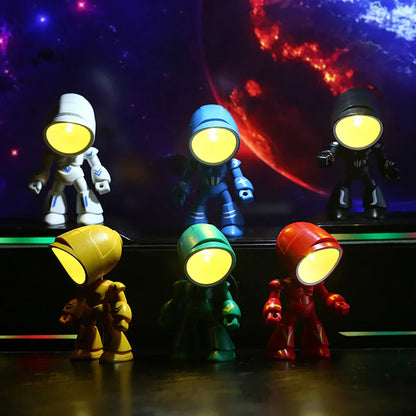 Söt Robot Bordslampa – Kreativ LED Lampa för Barnrum och Skrivbord | Veska
