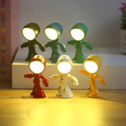 Söt Robot Bordslampa – Kreativ LED Lampa för Barnrum och Skrivbord | Veska