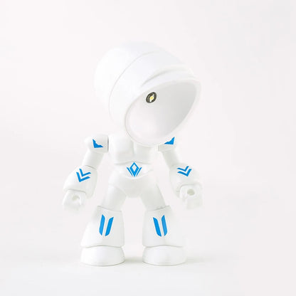 Söt Robot Bordslampa – Kreativ LED Lampa för Barnrum och Skrivbord | Veska Robot Vit