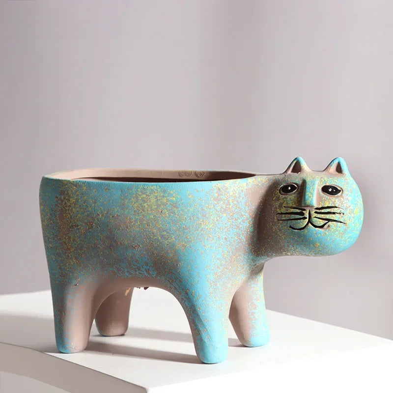 Söt Veskaomkruka med kattmotiv i keramik | Veska