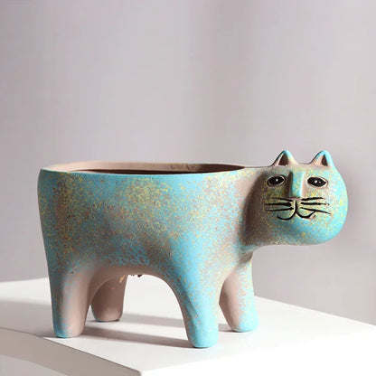 Söt Veskaomkruka med kattmotiv i keramik | Veska