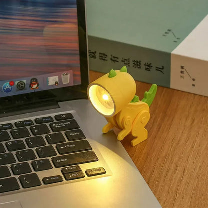 Söta dinosaurie LED-bordslampor – Justerbara djurfigurer nattlampor för barn | Veska