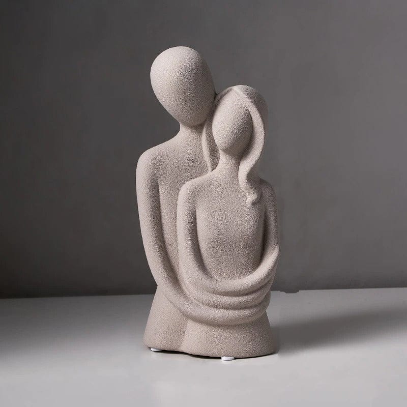 Soulmates Abstrakt Figurfigur Dekor | Veska Grå