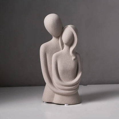 Soulmates Abstrakt Figurfigur Dekor | Veska Grå