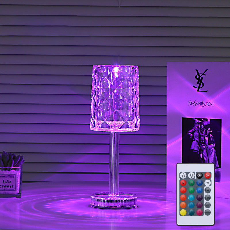 Sovrum Ros Atmosfär Dekorativ Bordslampa Avancerad Känsla Present Nattlampa | Veska RGB16 färg fjärrkontroll Gatsby Rosé