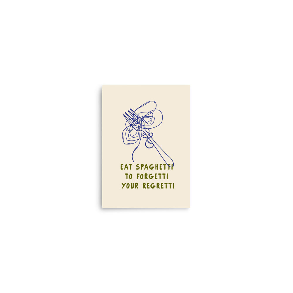 Spaghetti för ditt liv | Veska 5″×7″
