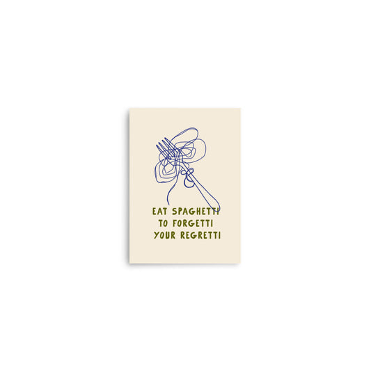 Spaghetti för ditt liv | Veska 5″×7″