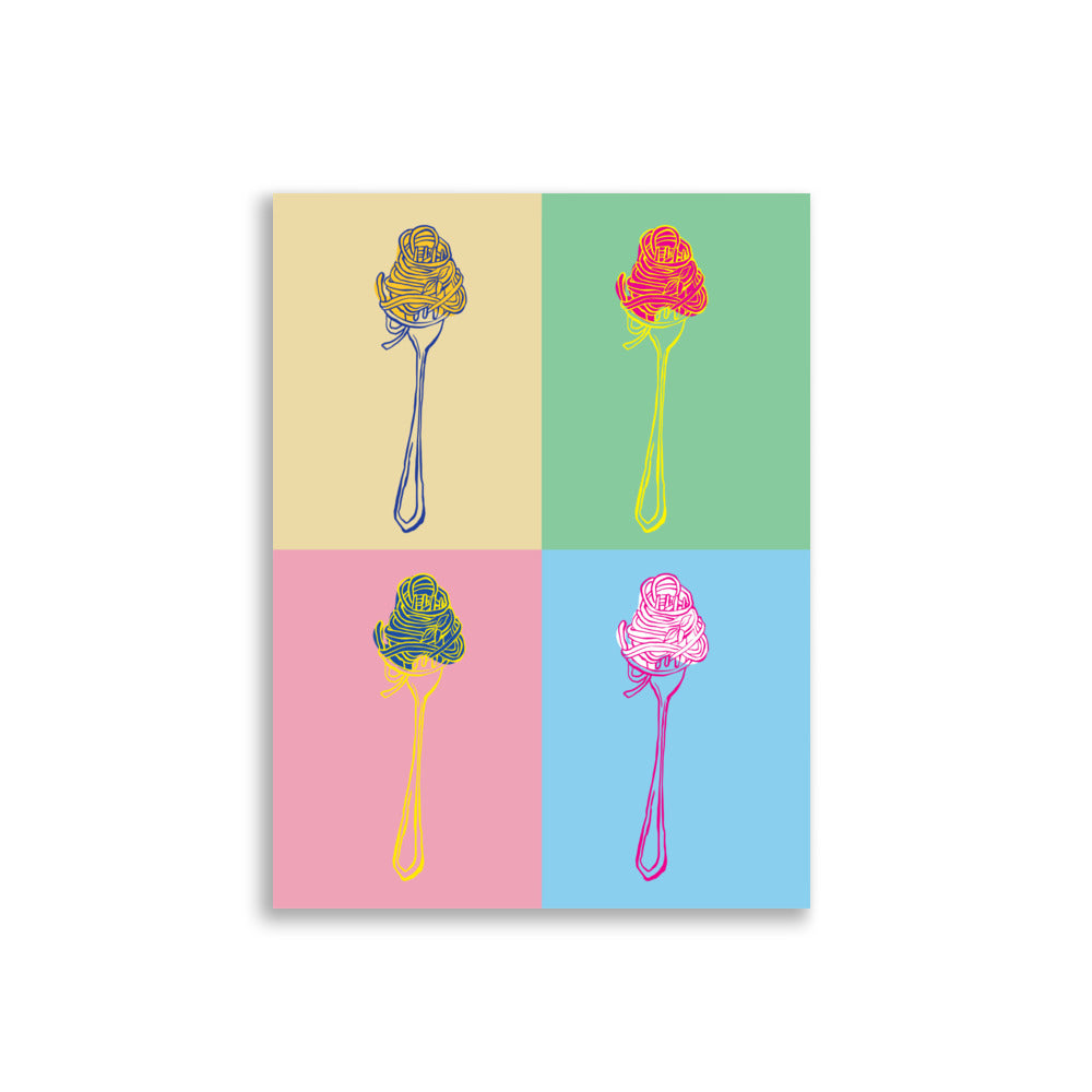 Spaghetti Pop Art | Veska 30×40 cm