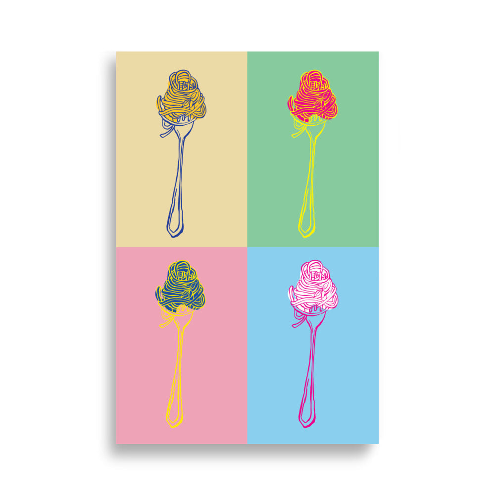 Spaghetti Pop Art | Veska 61×91 cm