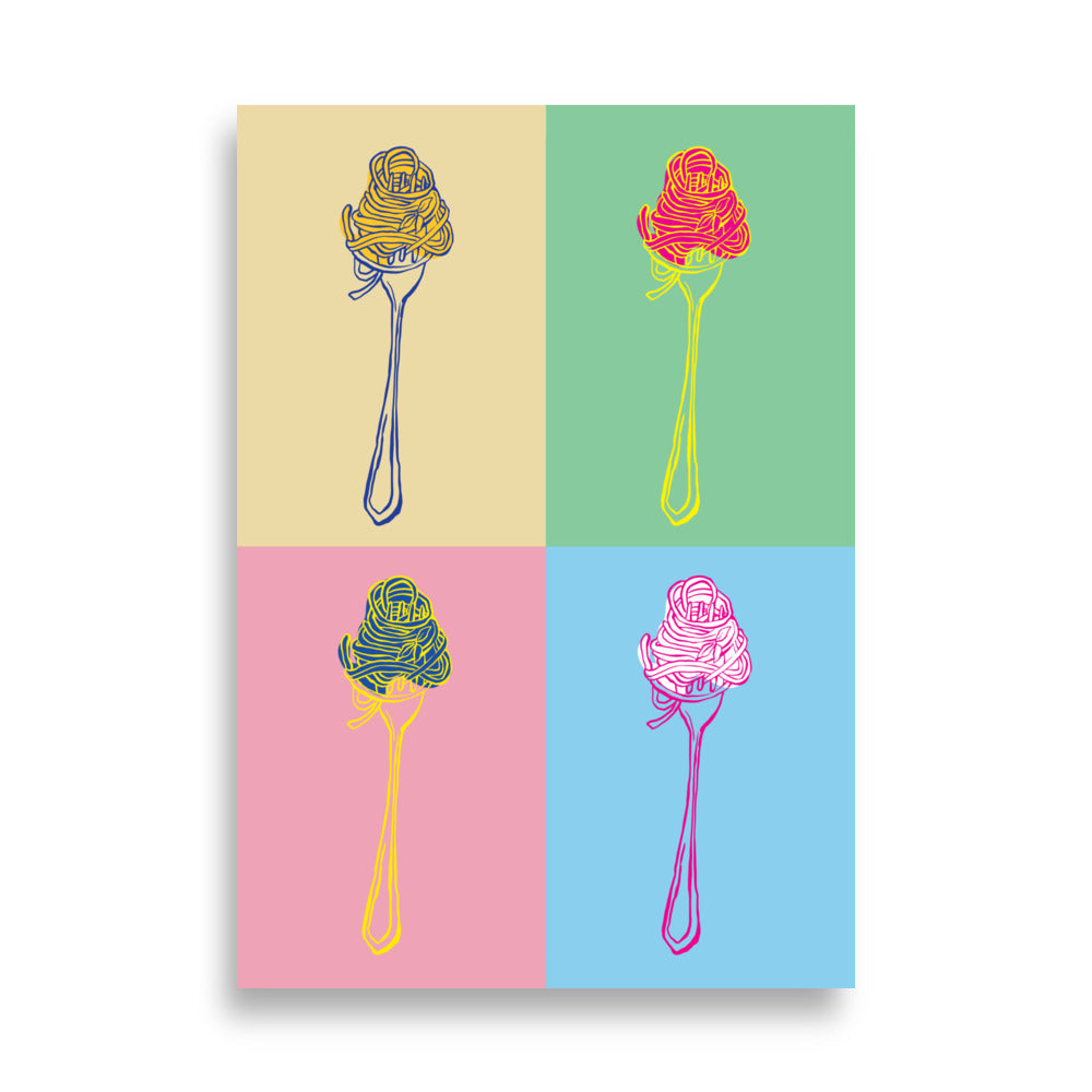 Spaghetti Pop Art | Veska 70×100 cm