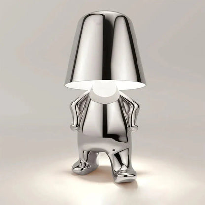 Speciell bordslampa med en trivsam atmosfär | Veska Lampa – Silver Frank