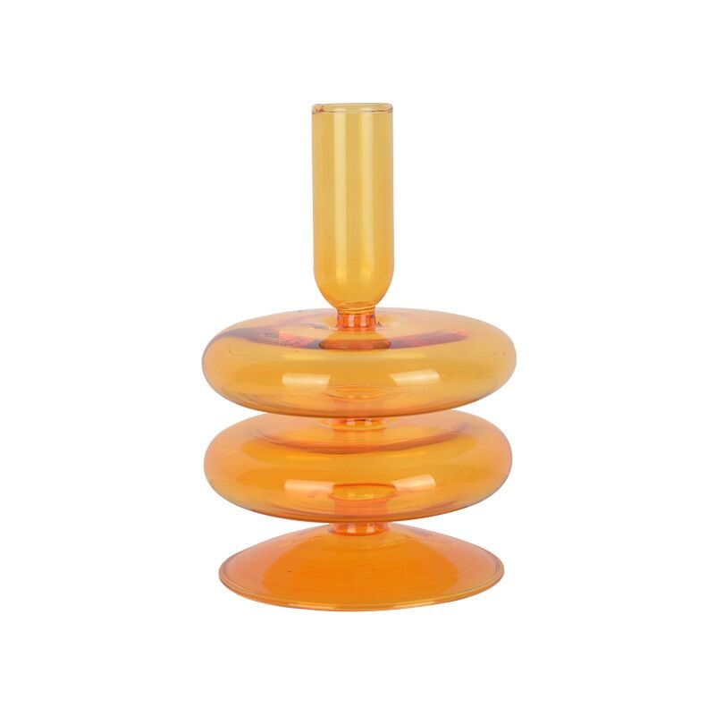 Spiral Geometriska Ljusstakar | Veska Orange 2-Tier