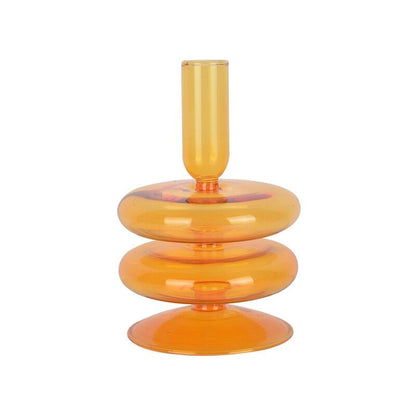 Spiral Geometriska Ljusstakar | Veska Orange 2-Tier