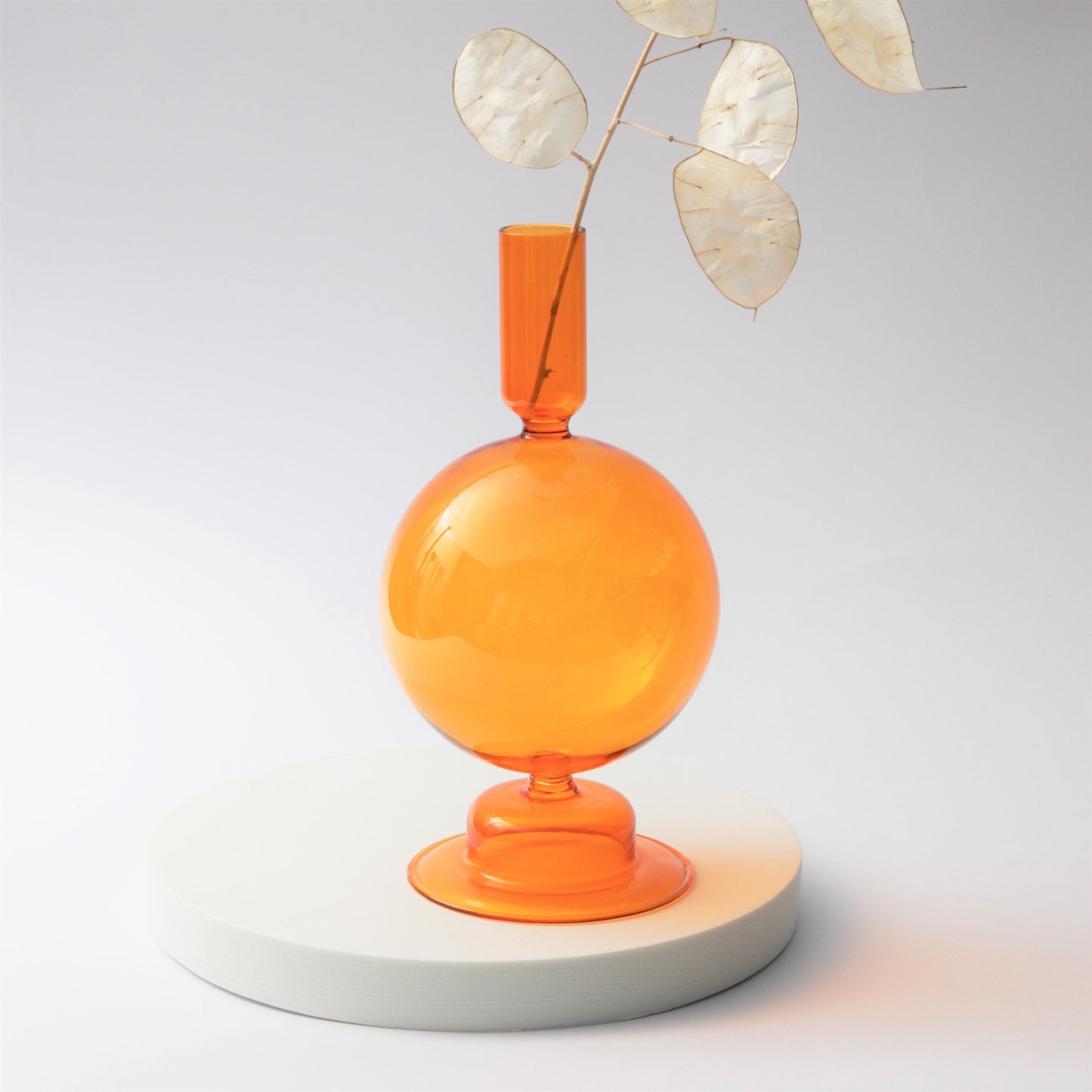 Spiral Geometriska Ljusstakar | Veska Orange Boll