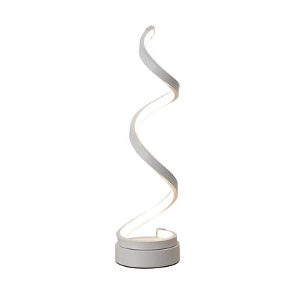 SpiraLuxe – Modern LED Bordslampa med Spiraldesign Veska