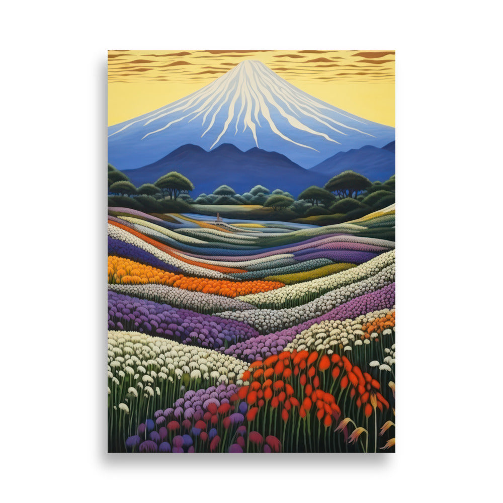Spring av Mount Fuji | Veska 50×70 cm