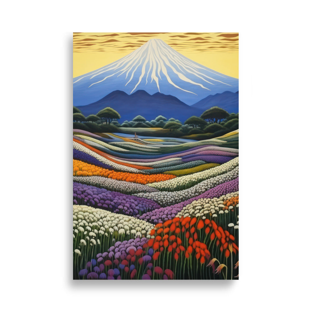 Spring av Mount Fuji | Veska 61×91 cm