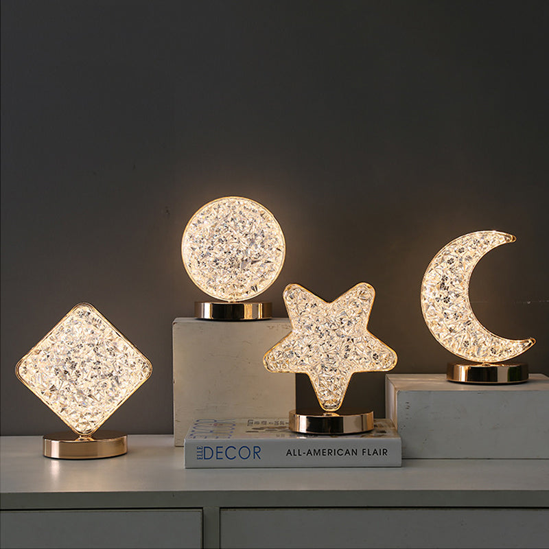 Star Moon Metal Table Lamp | Veska