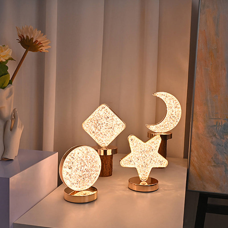 Star Moon Metal Table Lamp | Veska