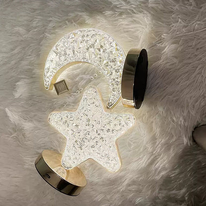 Star Moon Metal Table Lamp | Veska