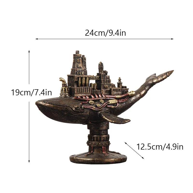 Steampunk Bläckfisk Mekaniska Resenär Figurer Heminredning | Veska Val