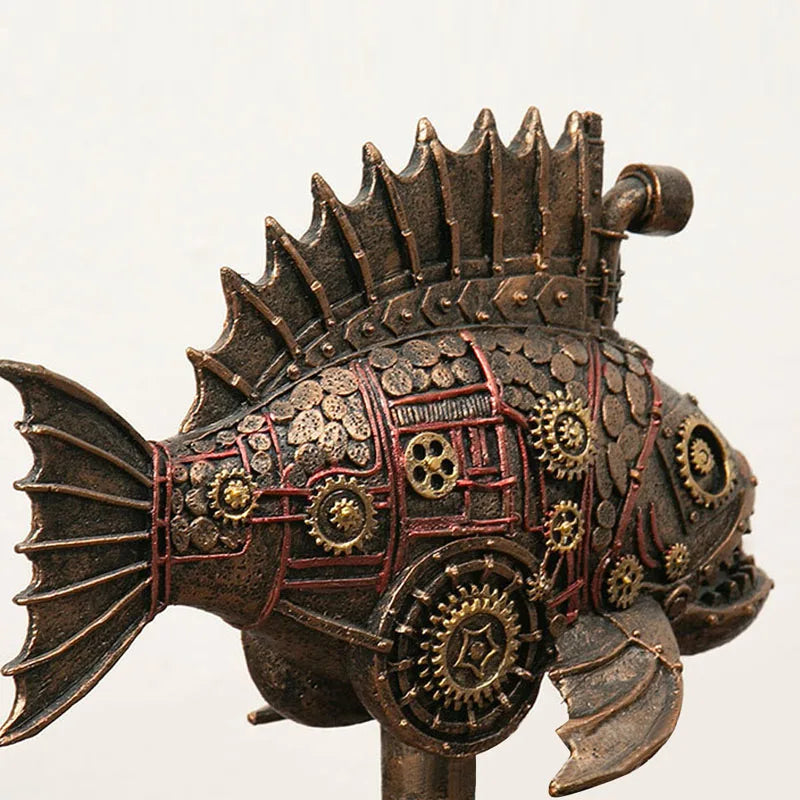 Steampunk Mekanisk Blackfish Figurine | Veska