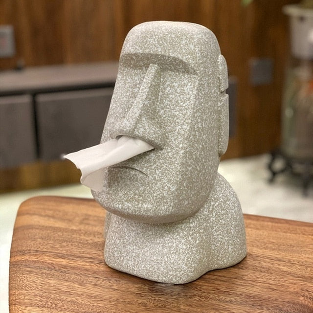 Stenskulptur Vävnadslåda | Veska Grå A1