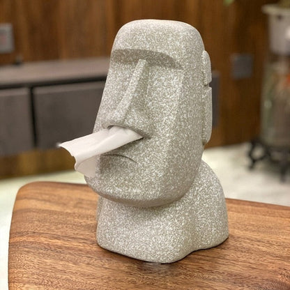 Stenskulptur Vävnadslåda | Veska Grå A1