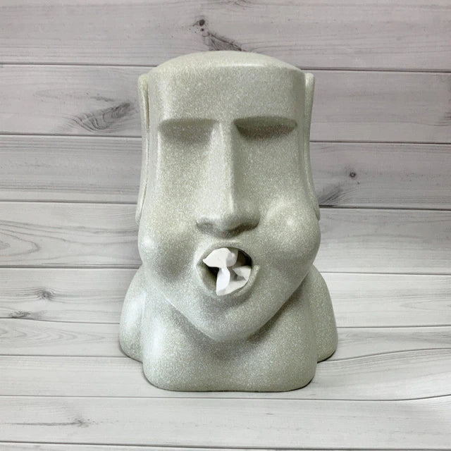 Stenskulptur Vävnadslåda | Veska Grå B2