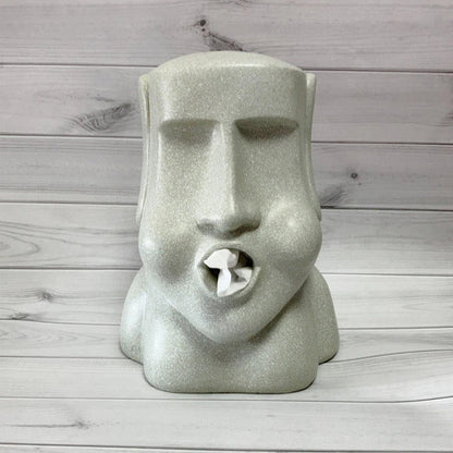 Stenskulptur Vävnadslåda | Veska Grå B2