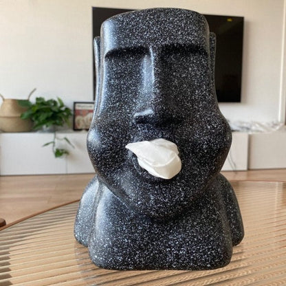 Stenskulptur Vävnadslåda | Veska Svart B1