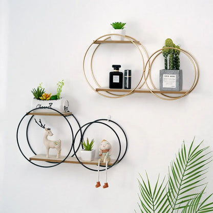 Stilig minimalistisk metalvägghylla för böcker och dekoration | Veska