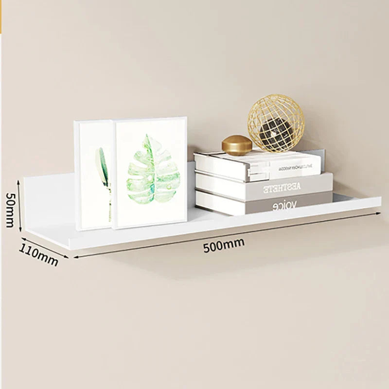 Stilren Aluminium Flytande Hylla Lösning | Veska Vit 50 CM