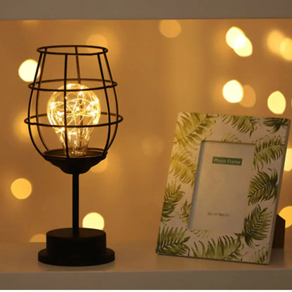 Stilren Justerbar Bordslampa Veska Vinglas