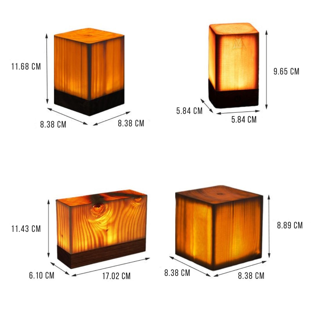Stilren LED Bordslampa - WoodGlow | Veska