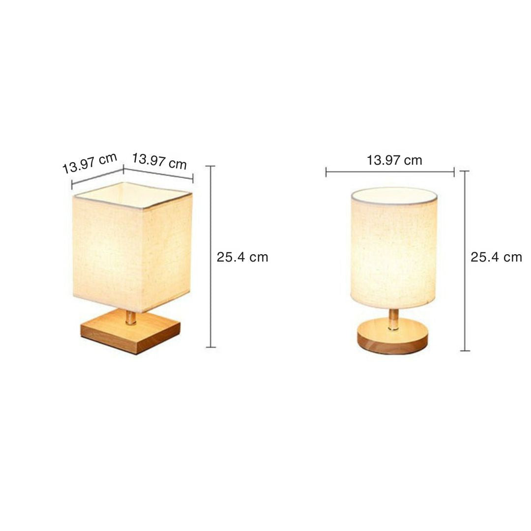 Stilren Minimalistisk Bordslampa - LinenWood | Veska