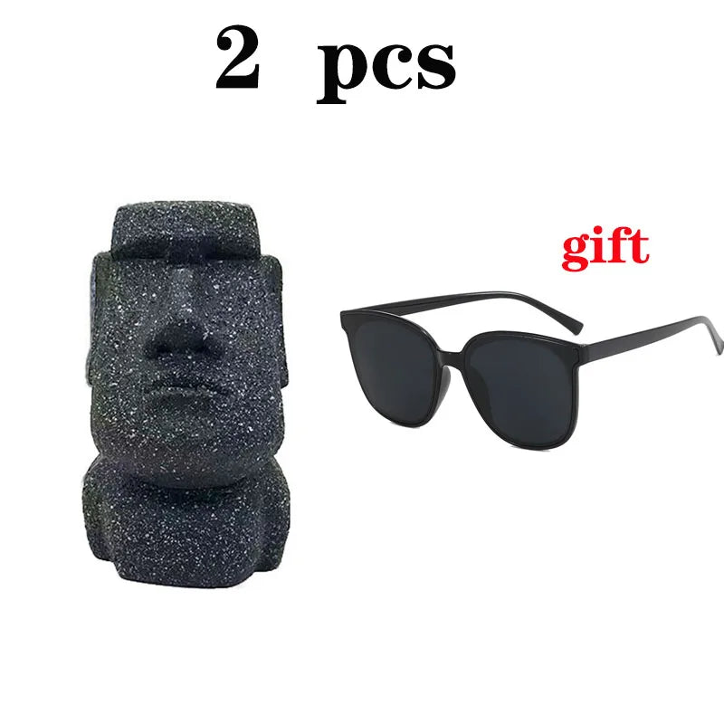 Stone Face Glasögonhållare Ställ | Veska ljusgrön